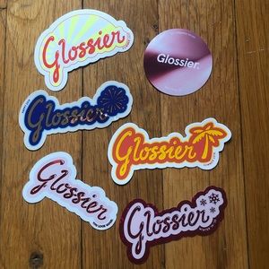Glossier- collectible stickers